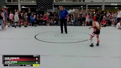 48 lbs Placement (4 Team) - James Irvine, PA Alliance vs Zane Enriquez, Team Ohio