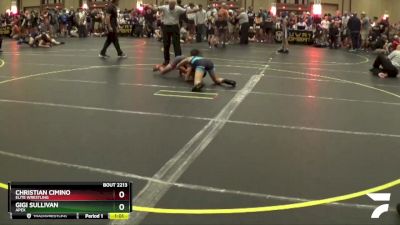 85 lbs Quarterfinal - Christian Cimino, Elite Wrestling vs Gigi Sullivan, Apex