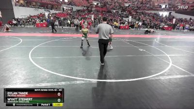 85 lbs Cons. Round 5 - Dylan Tande, Melrose-Mindoro vs Wyatt Steinert, Kewaskum Wrestling