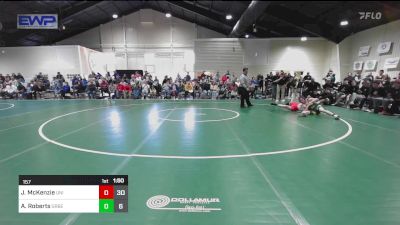 157 lbs Quarterfinal - Jay McKenzie, University High School vs Austin Roberts, Greenbrier East