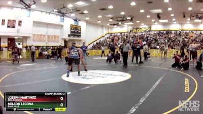 220 lbs Champ. Round 2 - Nelson Lecona, Dana Hills vs Joseph Martinez, Bell Gardens