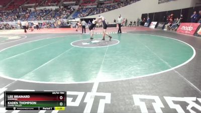 2A/1A-190 3rd Place Match - Kaden Thompson, Camas Valley vs Lee Brainard, Oakridge