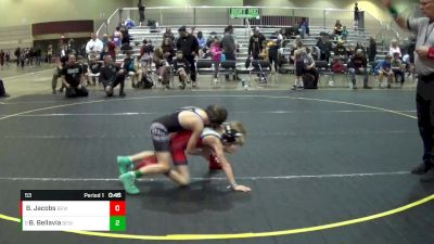 53 lbs 3rd Place Match - Brady Bellavia, Donahue Wrestling Academy vs Brady Jacobs, Michigan West