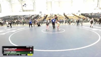 142 lbs Round 4 - Tanner Gibeau, Black Belt Wrestling Academy vs Isabella Bailey, Gowanda Wrestling