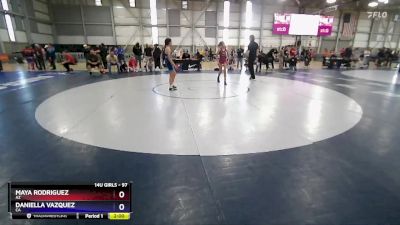 97 lbs Champ. Round 1 - Maya Rodriguez, AZ vs Daniella Vazquez, CA