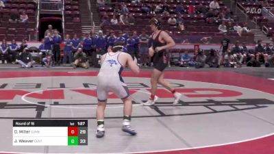 172 lbs Round Of 16 - Dayne Miller, Cumberland Valley vs Jacob Weaver, Central Mountain