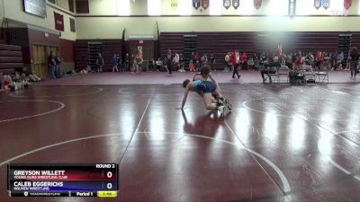 16UB-6 lbs Round 2 - Greyson Willett, Young Guns Wrestling Club vs Caleb Eggerichs, Holmen Wrestling