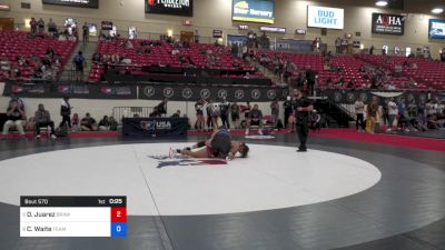 145 lbs Cons 4 - Delarie Juarez, Brawley Wrestling Academy vs Clare Waite, Team Idaho Wrestling Club