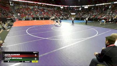 D2-160 lbs Quarterfinal - Justin Klinkner, Two Rivers vs Tucker Brockman, Freedom