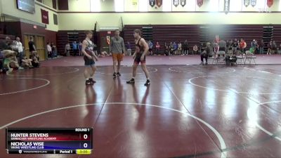 Junior-3 lbs Round 1 - Hunter Stevens, Sarbacker Wrestling Academy vs Nicholas Wise, Viking Wrestling Club