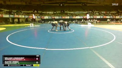 285 lbs Placement (16 Team) - William Longhurst, Frostburg State University vs Dustin Uribes, Apprentice School