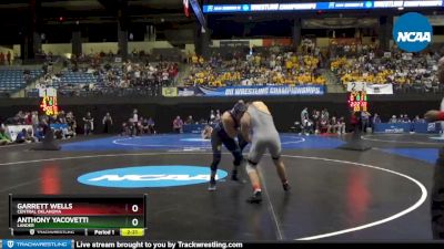 184 lbs Cons. Round 3 - Anthony Yacovetti, Lander vs Garrett Wells, Central Oklahoma