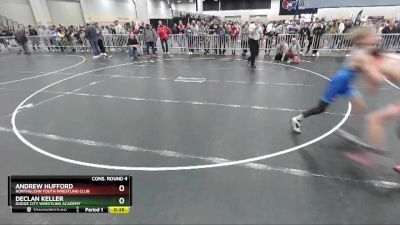 106 lbs Cons. Round 4 - Declan Keller, Dodge City Wrestling Academy vs Andrew Hufford, Northglenn Youth Wrestling Club