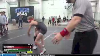 88 lbs Finals (2 Team) - TJ McDermott, PA Alliance Red vs Jaron Bensinger, NCWAY