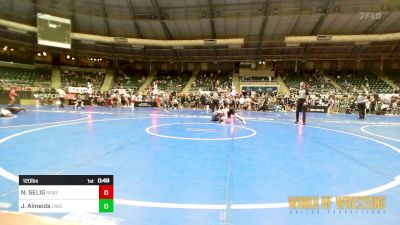 120 lbs Consi Of 16 #2 - Nathaniel SELIG, Nebraska Boyz vs Julian Almeida, Caveman Wrestling