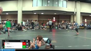 80 lbs Round 2 (6 Team) - Connor Maddox, Contenders Wrestling Academy Blue vs Ariah Mills, Steel Valley