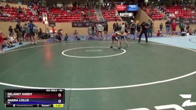 60 lbs Round 2 - Delaney Hardy, NE vs Hanna Lollis, OK