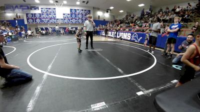 43-49 lbs Rr Rnd 2 - Jose Rosas, OKC Saints Wrestling vs Kyson Copelin, Newkirk Takedown Club