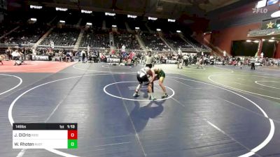 146 lbs Quarterfinal - Jacob DiOrio, Ridge WC vs Wil Rhoten, Rustler WC