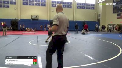 157 lbs Semifinal - Matt Zovistoski, Appalachian State vs Beau Guffey, Army West Point