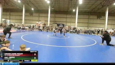 53 lbs Quarterfinal - Zavior Zaine McKay, All In Wrestling Academy vs Mac Oberg, Idaho Gold