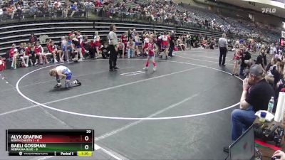 58 lbs Round 3 (6 Team) - Baeli Gossman, Nebraska Blue vs Alyx Grafing, North Dakota 1