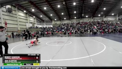 85 lbs Cons. Round 3 - Boedy Dawson, Longhorn Wrestling Club vs Ben Burton, Wasatch Wrestling Club