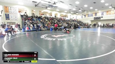 106 lbs Semifinal - Phoenix Cruz, La Mirada vs Leland Hodges, Indio