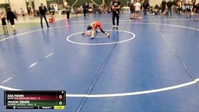 65 lbs Cross Bracket (8 Team) - Asa Mann, Black Fox Wrestling Team 1 vs Mason Ebner, Kearney Matcats - Gold