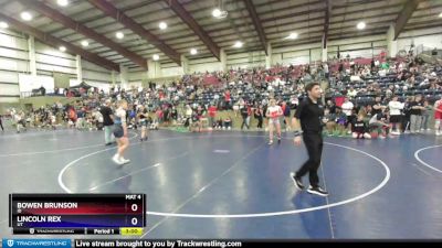 132 lbs Cons. Round 3 - Bowen Brunson, ID vs Lincoln Rex, UT