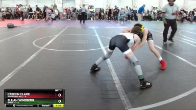 80 lbs Round 2 (10 Team) - Cayden Clark, Wrestling Mill vs Elijah Wineberg, Bandits