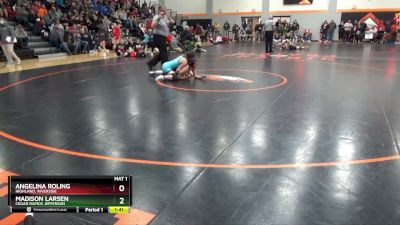 G-5 lbs Round 3 - Madison Larsen, Cedar Rapids Jefferson vs Angelina Roling, Highland, Riverside