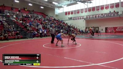 132 lbs Round 2 - Donovan Paes, Streetsboro vs Drew Brewer, Detroit Catholic Central