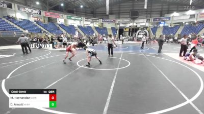 102 lbs Consolation - Maddux Hernandez, Midwest Destroyers vs Drake Arnold, Nebraska Elite WC