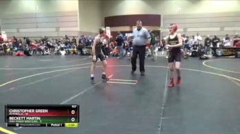 107 lbs Round 2 (4 Team) - Christopher Green, MI Pitbulls vs Beckett Martin, Ring Finger Wrestling