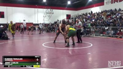 285 lbs Cons. Round 1 - Subedei Temuujin, Woodbridge vs Jerry Carlos, Eisenhower