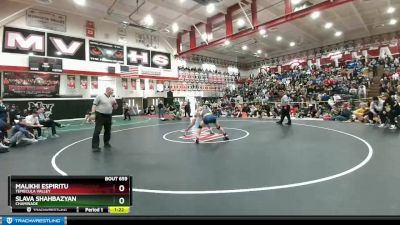 132 lbs 1st Place Match - Slava Shahbazyan, Chaminade vs Malikhi Espiritu, Temecula Valley