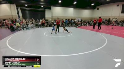 52-53 B Round 1 - Emmet Lindsay, Texas Eagle Wrestling Academy vs Kataleya Rodriguez, 512 Outlaw Wrestling