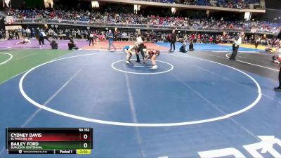 5A 152 lbs Semifinal - Bailey Ford, Burleson Centennial vs Cydney Davis, El Paso Bel Air