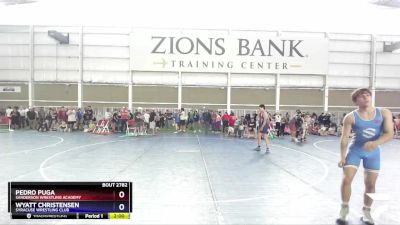 126 lbs Cons. Round 2 - Pedro Puga, Sanderson Wrestling Academy vs Wyatt Christensen, Syracuse Wrestling Club