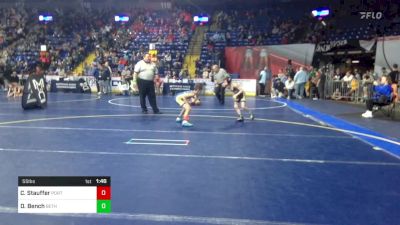 55 lbs Round Of 32 - Camden Stauffer, Port Allegany vs Daxon Bench, Bethel Park