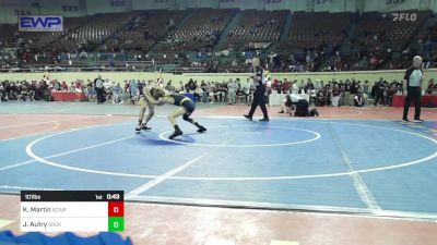 101 lbs Consi Of 32 #2 - Keedan Martin, Bridge Creek Wrestling vs Jett Autry, Broken Arrow Junior High