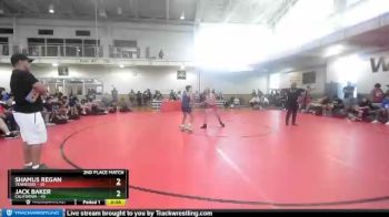87 lbs 2nd Place Match (8 Team) - Shamus Regan, Tennessee vs Jack Baker, California