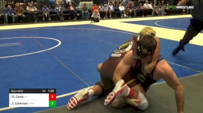 182 lbs Quarterfinal - Ryan Cosio, Temecula Valley vs Zane Coleman, Choctaw