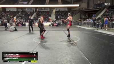 157 lbs Cons. Semi - Aidan Sullivan, SlyFox Wrestling Academy vs Abram Owings, Salina