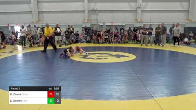 50 lbs Round 3 - Kai Burns, Team Palmetto vs Stryker Brown, Grindhouse Wrestling Club