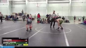 130 lbs Finals (2 Team) - Logan Reed, Mat Assassins vs Dominic Catalone, PA Alliance Red