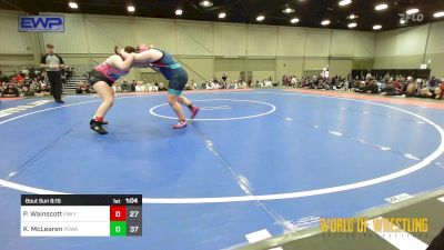 240 lbs Semifinal - Paige Wainscott, Funky Singlets Girls vs Kayla McLearen, POWA