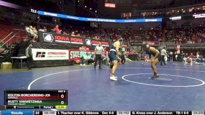 3A-220 lbs Cons. Round 4 - Rusty VanWetzinga, Pleasant Valley vs Kolton Borcherding-Johnson, Norwalk