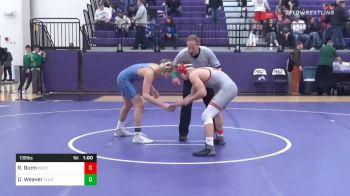 138 lbs 3rd Place - Roy Dunn, Westmont Hillto vs Damian Weaver, Lyndhurst